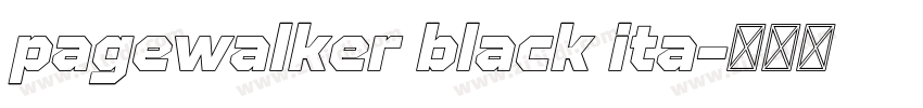 pagewalker black ita字体转换 pagewalker black ita字体转换